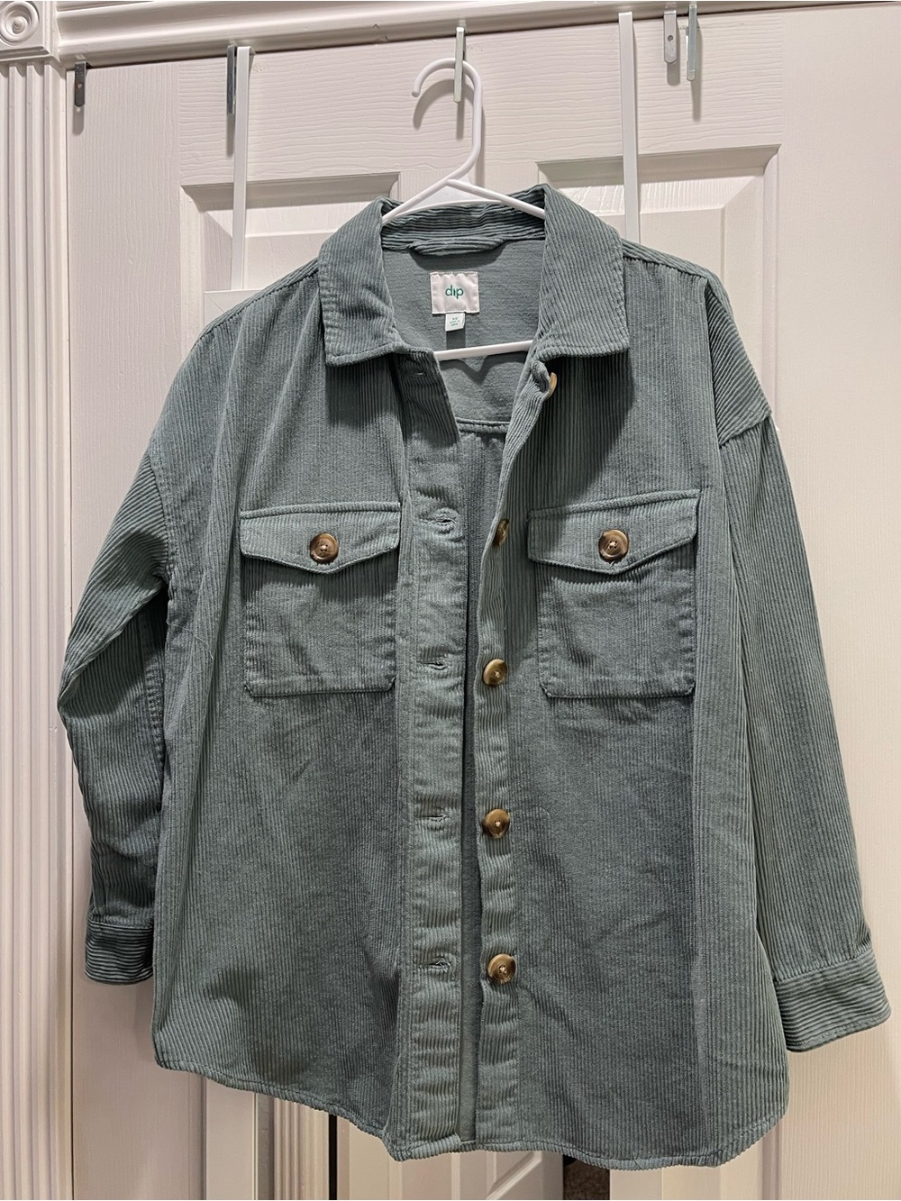 dip Womens Corduroy Jacket in Sage